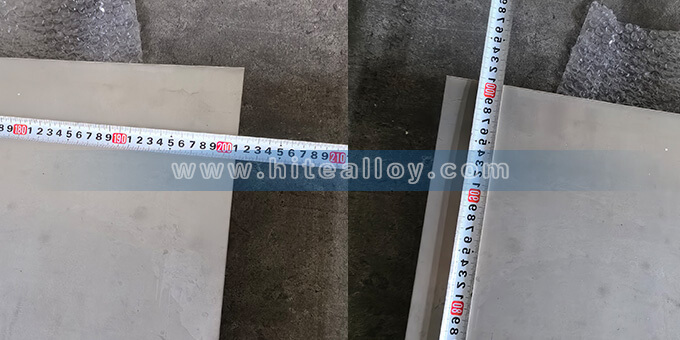 Dimensional measurement of Nimonic 90